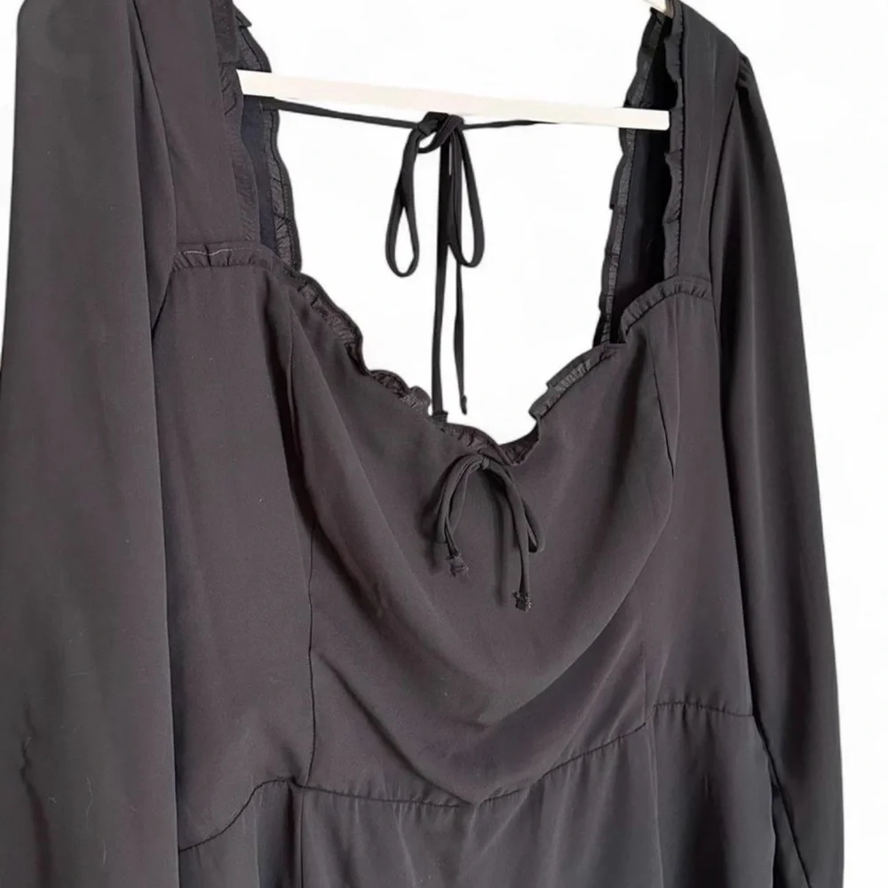 Abercrombie & Fitch XL Black Long Sleeve Mini Dress - Picture 3 of 6